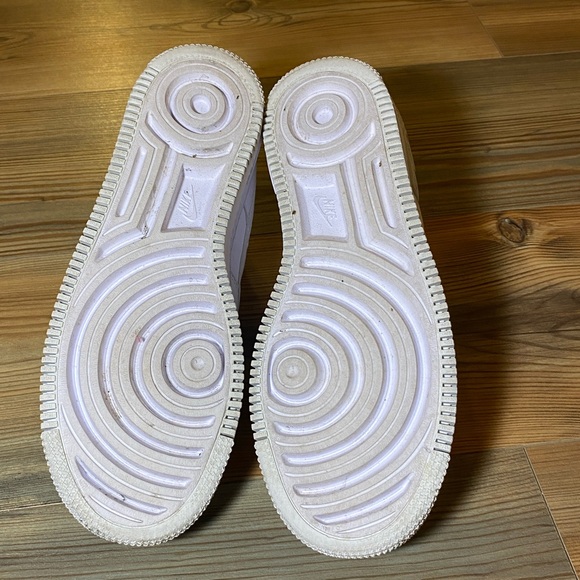 Nike Air Force 1 shadows Triple White Sneakers Size 9.5 - Picture 6 of 8